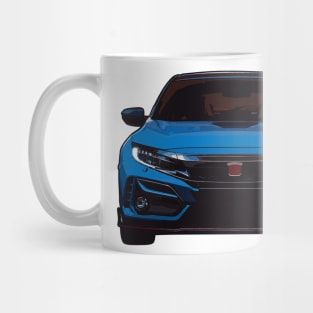 Blue Civic Type R Illustration Mug